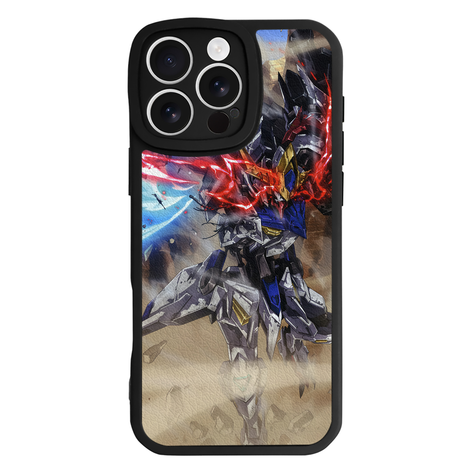 （画像用） 機動戦士ガンダム Mobile Suit Gundam 【iPhone 16シリーズ対応】シリコンスマホケース（レザー調） 材質：シリコン